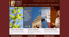 Desktop Screenshot of firstchurchcambridge.org