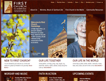 Tablet Screenshot of firstchurchcambridge.org